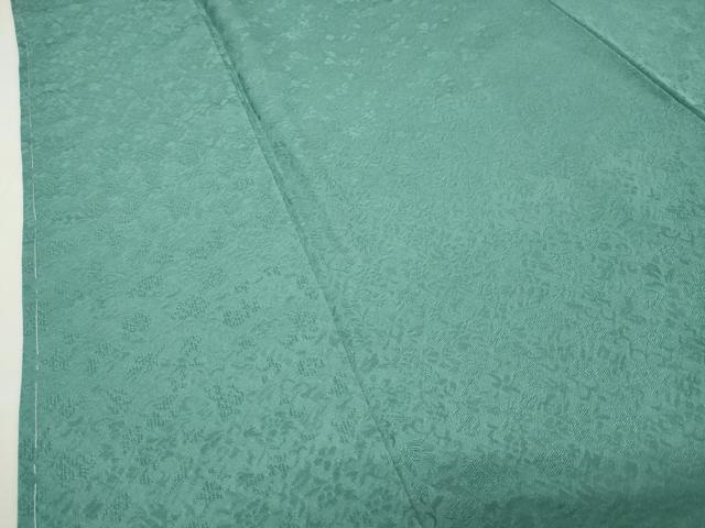 平和屋着物●上質な色無地 花唐草地紋 青磁色 正絹 逸品 未使用 CABI0964gh