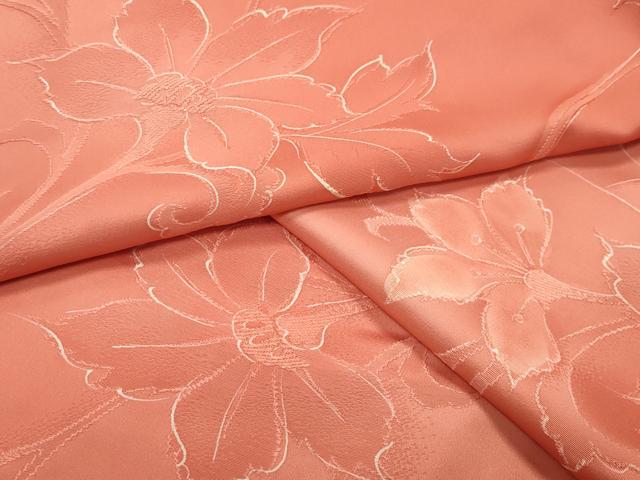 平和屋着物●上質な小紋 地紋起こし 花唐草文 正絹 逸品 CABI0976gh