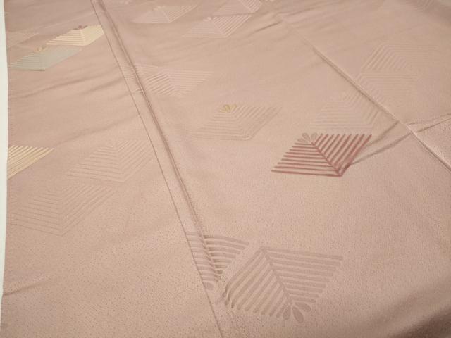 平和屋着物●上質な小紋 地紋起こし 松葉文 正絹 逸品 CABI0979gh