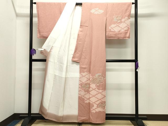 平和屋着物●中国三大刺繍 スワトウ刺繍 訪問着 絞り 扇面花文 金彩 正絹 逸品 CABI0986gh