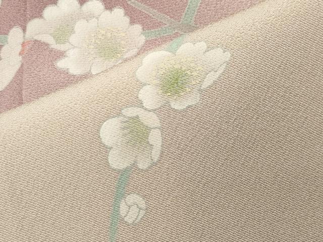平和屋着物●色留訪問着 友禅 作家物 人物枝梅文 暈し染め 正絹 逸品 CABI1000gh