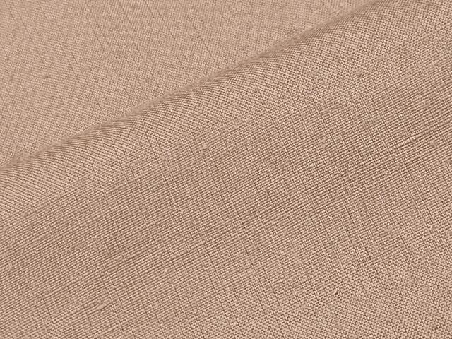 平和屋着物●本場真綿絢結城紬 色無地 梅染色 証紙付き 正絹 逸品 未使用 CABI1009gh