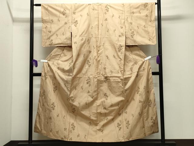 平和屋着物●本場大島紬 9マルキ 草木文 正絹 逸品 CABI1023gh