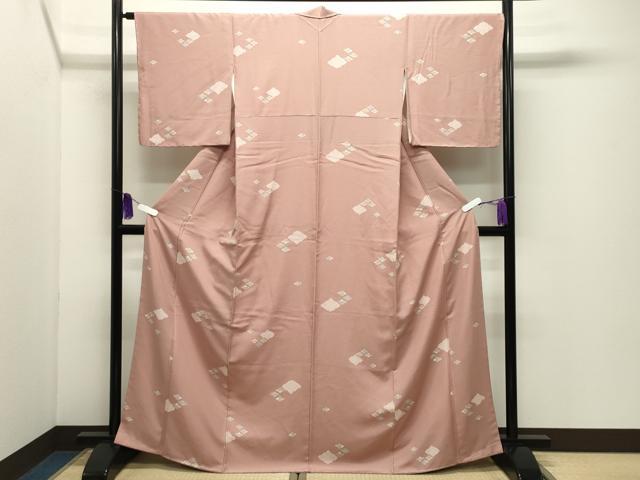 平和屋着物●上質な小紋 花菱文 正絹 逸品 未使用 CABI1024gh