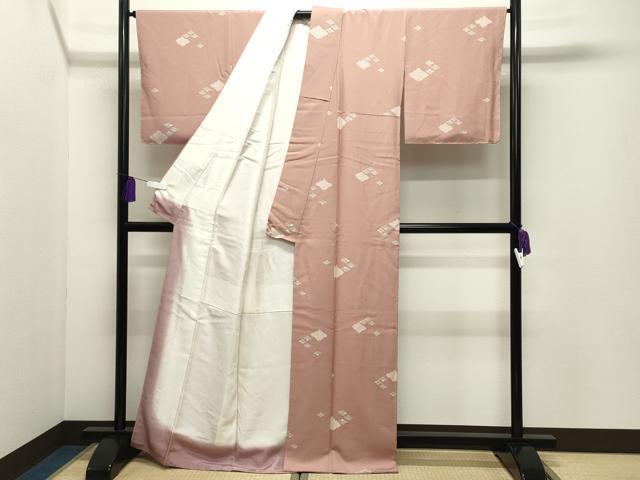 平和屋着物●上質な小紋 花菱文 正絹 逸品 未使用 CABI1024gh