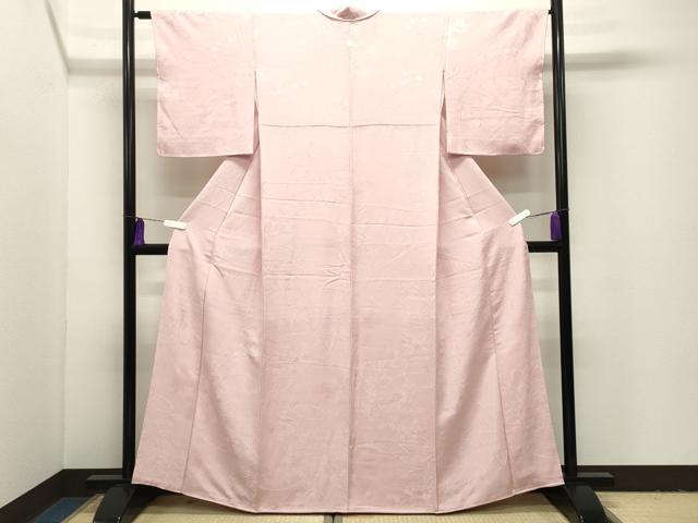 平和屋着物●上質な色無地 舞花地紋 虹色 正絹 逸品 CABI1026gh