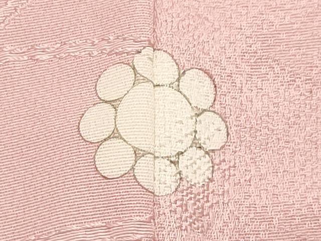 平和屋着物●上質な色無地 舞花地紋 虹色 正絹 逸品 CABI1026gh