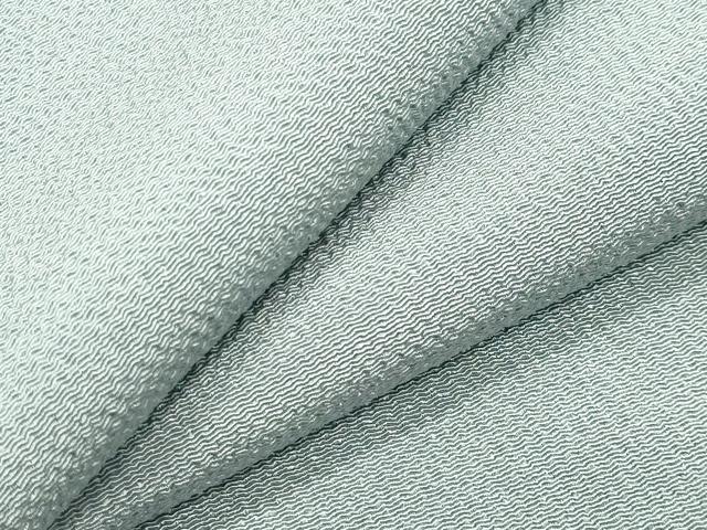 平和屋着物●上質な色無地 秘色色 鬼しぼ縮緬 正絹 逸品 CABI1028gh