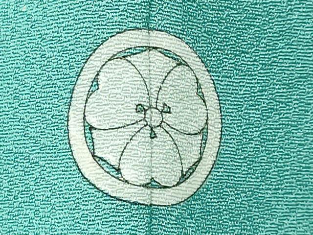 平和屋着物●上質な色無地 舞花地紋 青磁色 まるやま扱い ロング丈 正絹 逸品 未使用 CABI1030gh