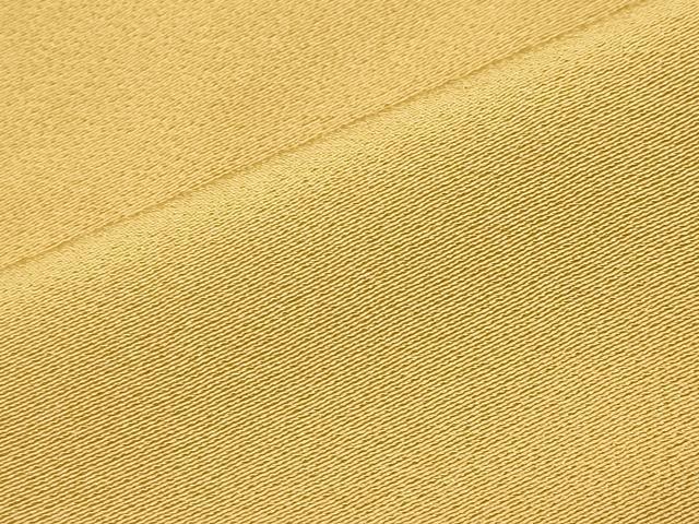 平和屋着物●上質な色無地 黄朽葉色 ロング丈 正絹 逸品 CABI1038gh