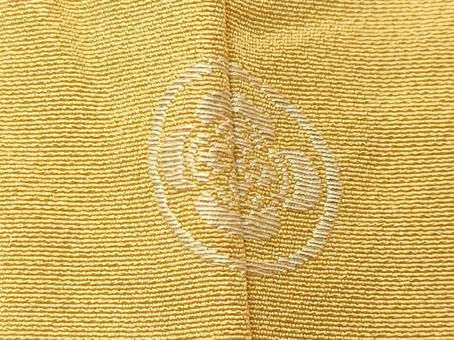 平和屋着物●上質な色無地 黄朽葉色 ロング丈 正絹 逸品 CABI1038gh