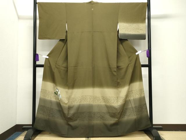 平和屋着物●訪問着 人物露芝文 暈し染め 正絹 逸品 CABI1046gh