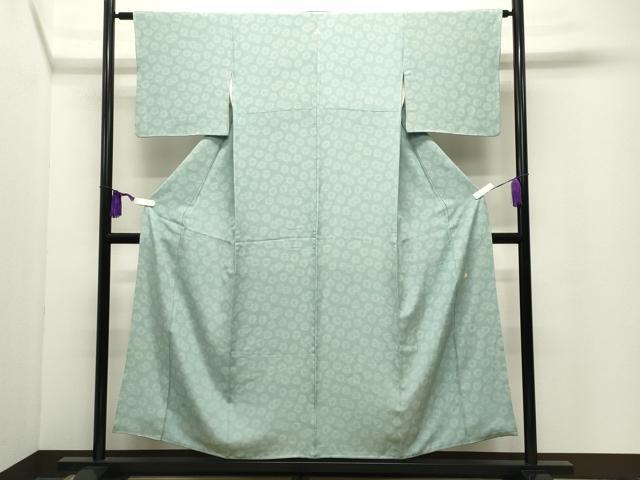 平和屋着物●日本工芸会正会員 中儀延 加賀小紋 江戸小紋 舞花文 正絹 逸品 CABI1075gh