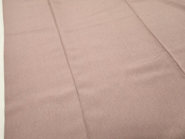 平和屋着物●江戸小紋 万筋 練色×蘇芳香色 正絹 逸品 CABI1076gh