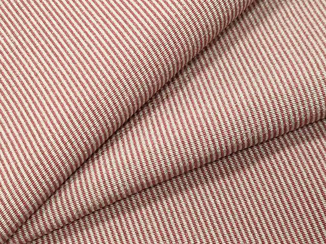 平和屋着物●江戸小紋 万筋 練色×蘇芳香色 正絹 逸品 CABI1076gh