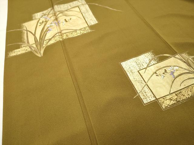 平和屋着物●訪問着 刺繍 色紙重ね花文 金彩 正絹 逸品 CABI1093gh