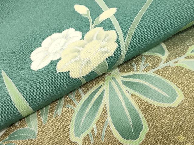 平和屋着物●訪問着 草花文 暈し染め 金彩 正絹 逸品 CABI1095gh
