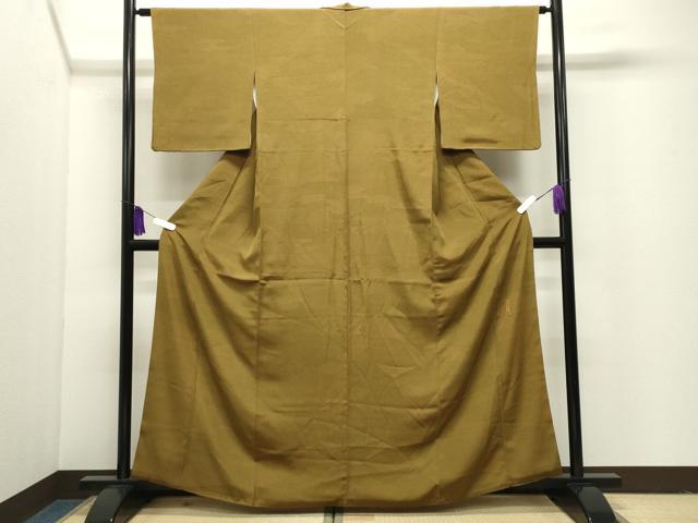 平和屋着物●重要無形文化財 人間国宝 中村勇二郎 江戸小紋 雲重ね鳳凰吉祥文 西武百貨店扱い 正絹 逸品 CABI1101gh