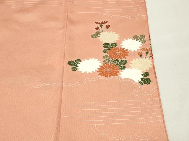 平和屋着物●訪問着 駒刺繍 松竹梅花文 暈し染め 金彩 正絹 逸品 未使用 CABI1116gh