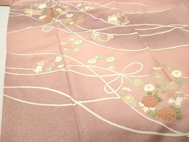 平和屋着物●訪問着 花丸文 暈し染め 金彩 正絹 逸品 CABI1119gh