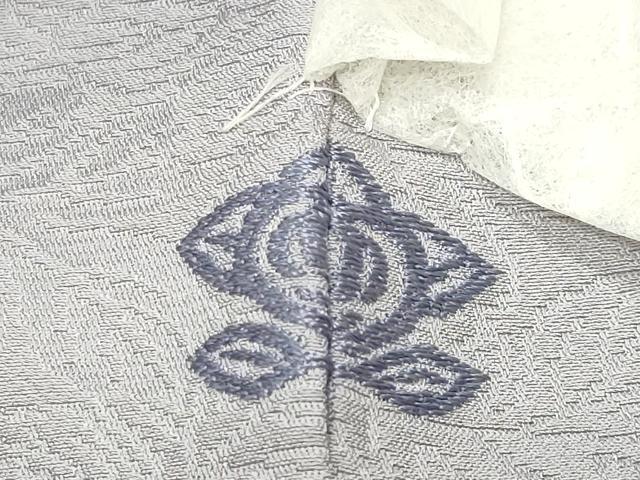 平和屋着物●上質な色無地 舞葉地紋 霞色 正絹 逸品 未使用 CABI1130gh