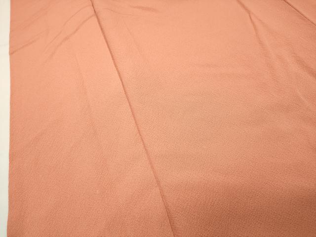 平和屋着物●上質な色無地 黄丹色 正絹 逸品 CABI1131gh