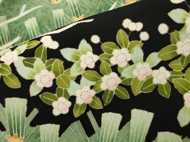 平和屋着物●本加賀友禅作家 水野博 黒留袖 飛鳥枝松文 正絹 逸品 CABI1161gh