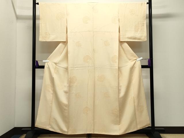 平和屋着物●上質な小紋 鏡裏花文 正絹 逸品 CABI1166gh