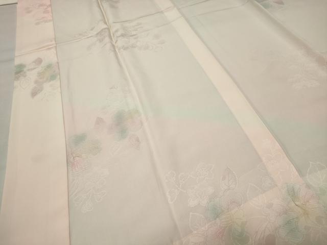平和屋着物●長襦袢 無双仕立て 辻が花地紋 暈し染め 三越扱い 正絹 逸品 CABI1169gh