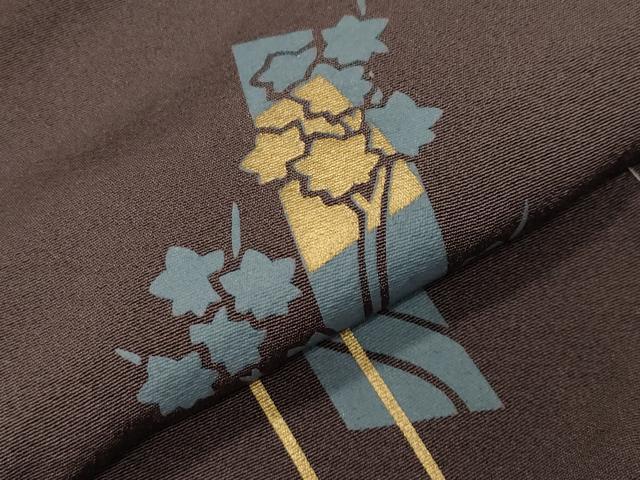 平和屋着物●訪問着 短冊草花文 金彩 仮絵羽 正絹 逸品 未使用 CABI1174gh
