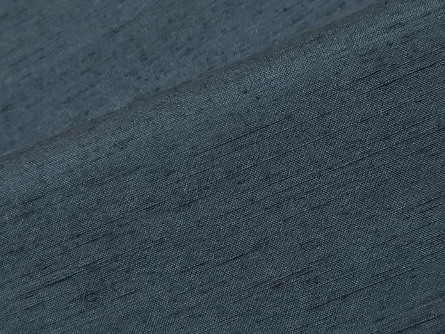 平和屋着物●結城紬 鉄紺色 正絹 逸品 未使用 CABI1175gh