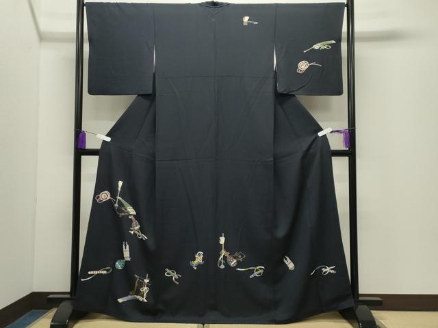 平和屋着物●訪問着 楽器文 金彩 正絹 逸品 CABI1177gh
