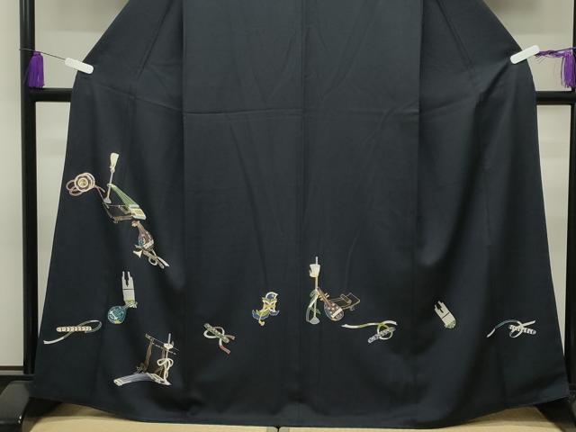 平和屋着物●訪問着 楽器文 金彩 正絹 逸品 CABI1177gh