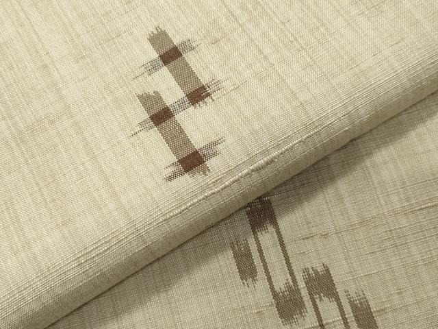 平和屋着物●上質な紬 琉球絣文様 背抜き仕立て 正絹 逸品 CABI1181gh