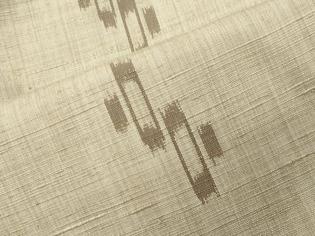 平和屋着物●上質な紬 琉球絣文様 背抜き仕立て 正絹 逸品 CABI1181gh