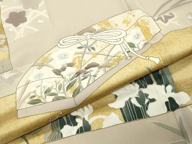 平和屋着物●豪華色留袖 刺繍 文箱花文 金彩 正絹 逸品 CABI1188gh