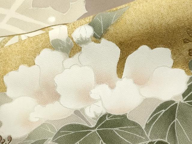平和屋着物●豪華色留袖 刺繍 文箱花文 金彩 正絹 逸品 CABI1188gh
