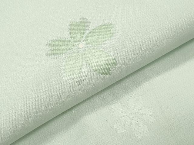 平和屋着物●長襦袢 袷 舞桜地紋 暈し染め 正絹 逸品 CABI1192gh