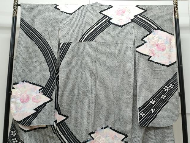 平和屋着物●豪華振袖 絞り 刺繍 草花文 金銀糸 やまと誂製 正絹 逸品 CABI1210th