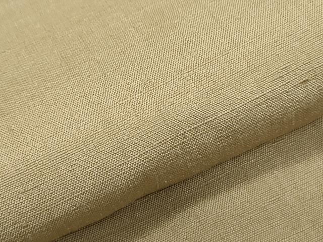 平和屋着物●結城紬 色無地 生壁色 やまと誂製 正絹 逸品 未使用 CABI1214th