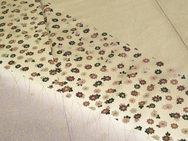 平和屋着物●訪問着 舞花文 暈し染め 金彩 正絹 逸品 CABI1222th