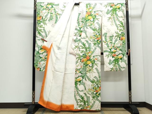 平和屋着物●豪華振袖 花束文 金彩 正絹 逸品 CABI1238th