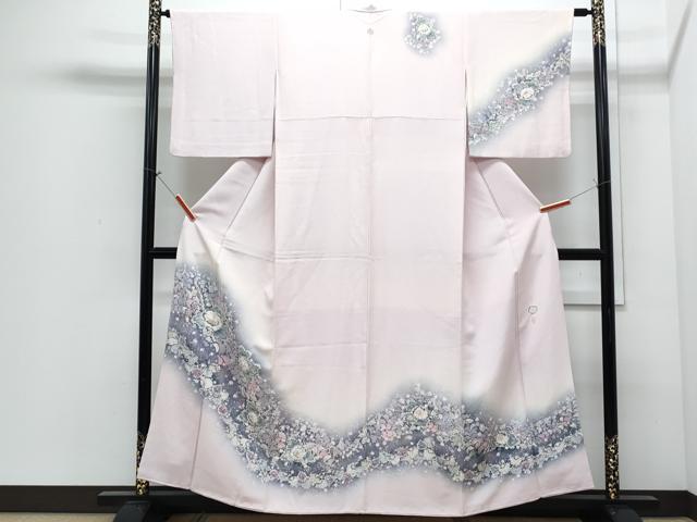 平和屋着物●越後十日町の一流染匠 桐屋・翠山工房 訪問着 作家物 辻が花 暈し染め 正絹 逸品 CABI1246th