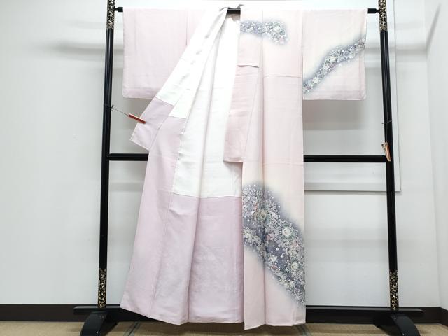 平和屋着物●越後十日町の一流染匠 桐屋・翠山工房 訪問着 作家物 辻が花 暈し染め 正絹 逸品 CABI1246th