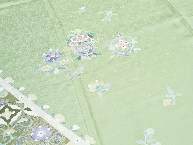 平和屋着物●訪問着 刺繍 吉祥花文 金彩 正絹 逸品 CABI1249th