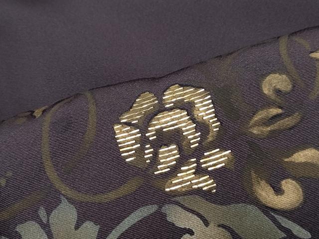 平和屋着物●訪問着 竹屋町刺繍 葡萄蔦の葉文 金彩 正絹 逸品 CABI1254th