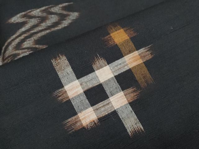 平和屋着物●久米島紬 正絹 逸品 CABI1255th