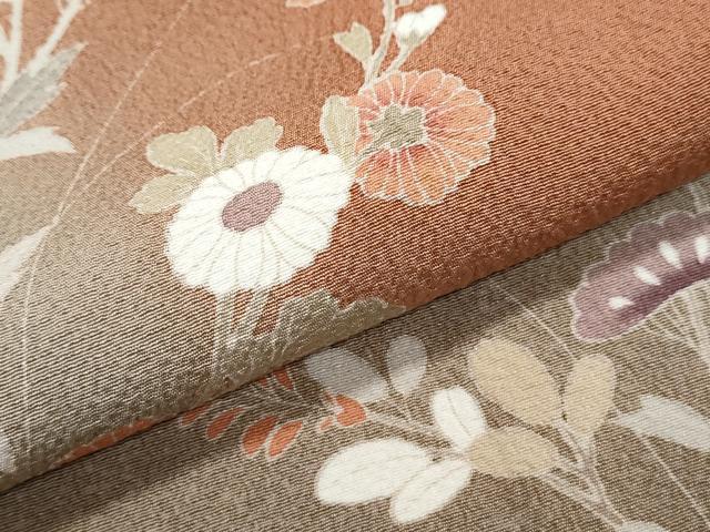 平和屋着物●訪問着 草花文 暈し染め 正絹 逸品 CABI1259th