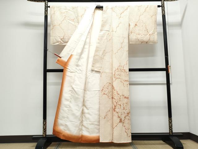 平和屋着物●訪問着 総絞り 流水文 正絹 逸品 CABI1281th