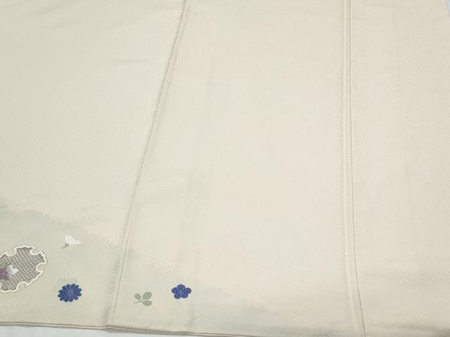 平和屋着物●訪問着 唐織 雪輪花文 金銀糸 正絹 逸品 CABI1283th